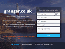 Tablet Screenshot of granger.co.uk